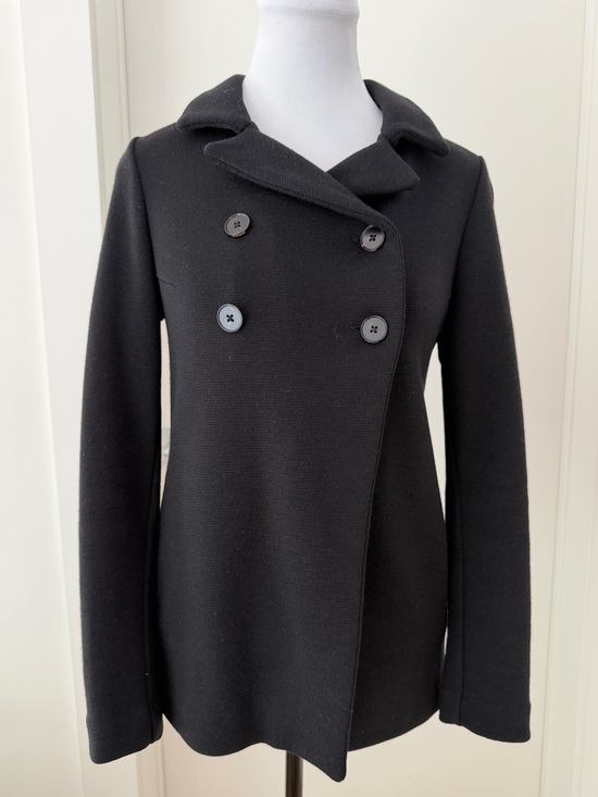 Jil Sander Jackets & Blazers - JIL SANDER Knit Wool Double Breasted Jacket Blazer Minimalist Quiet Luxury Chic